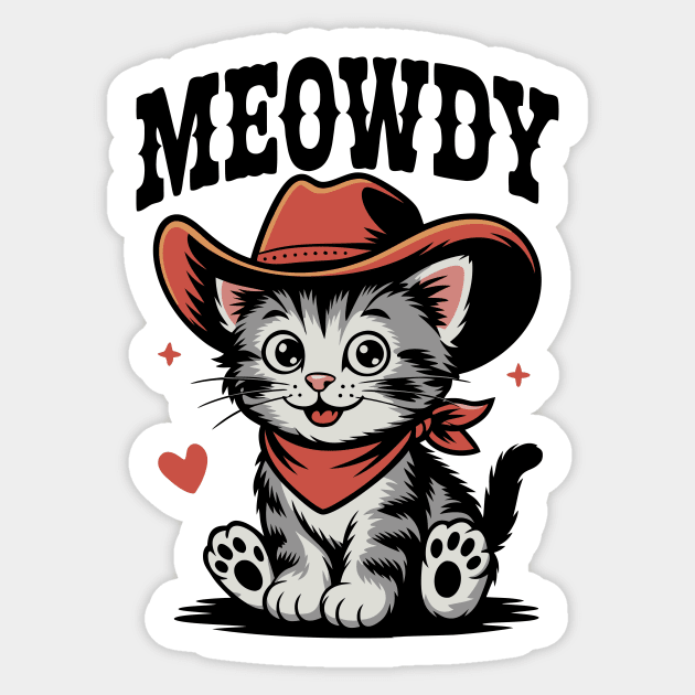 Meowdy Sticker by CreativeSage